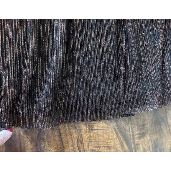 BCBGeneration Women’s Multicolor Metallic Dress Sleeveless Tiered Large NEW $138 - Picture 4 of 10